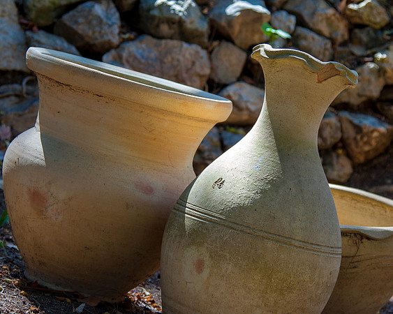 Vases in the Garden