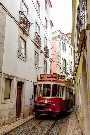 Tram on Tight Streets